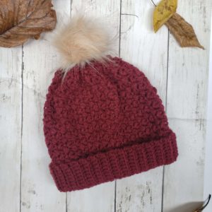 Elizabeth Deep Wine Beanie