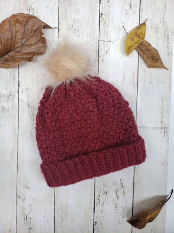 Elizabeth Deep Wine Beanie