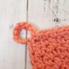 farmhouse dishcloth pink loop