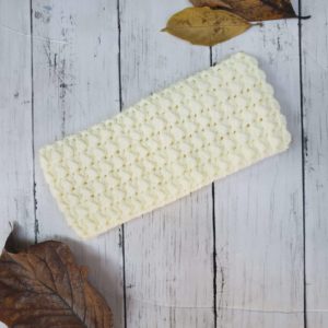 Ivory Messy Bun Ear Warmer