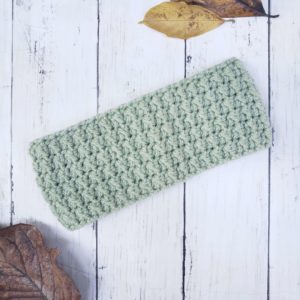 Messy Bun Ear Warmer - Leaf Green