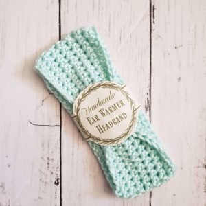 baby headband ear warmer - mint green