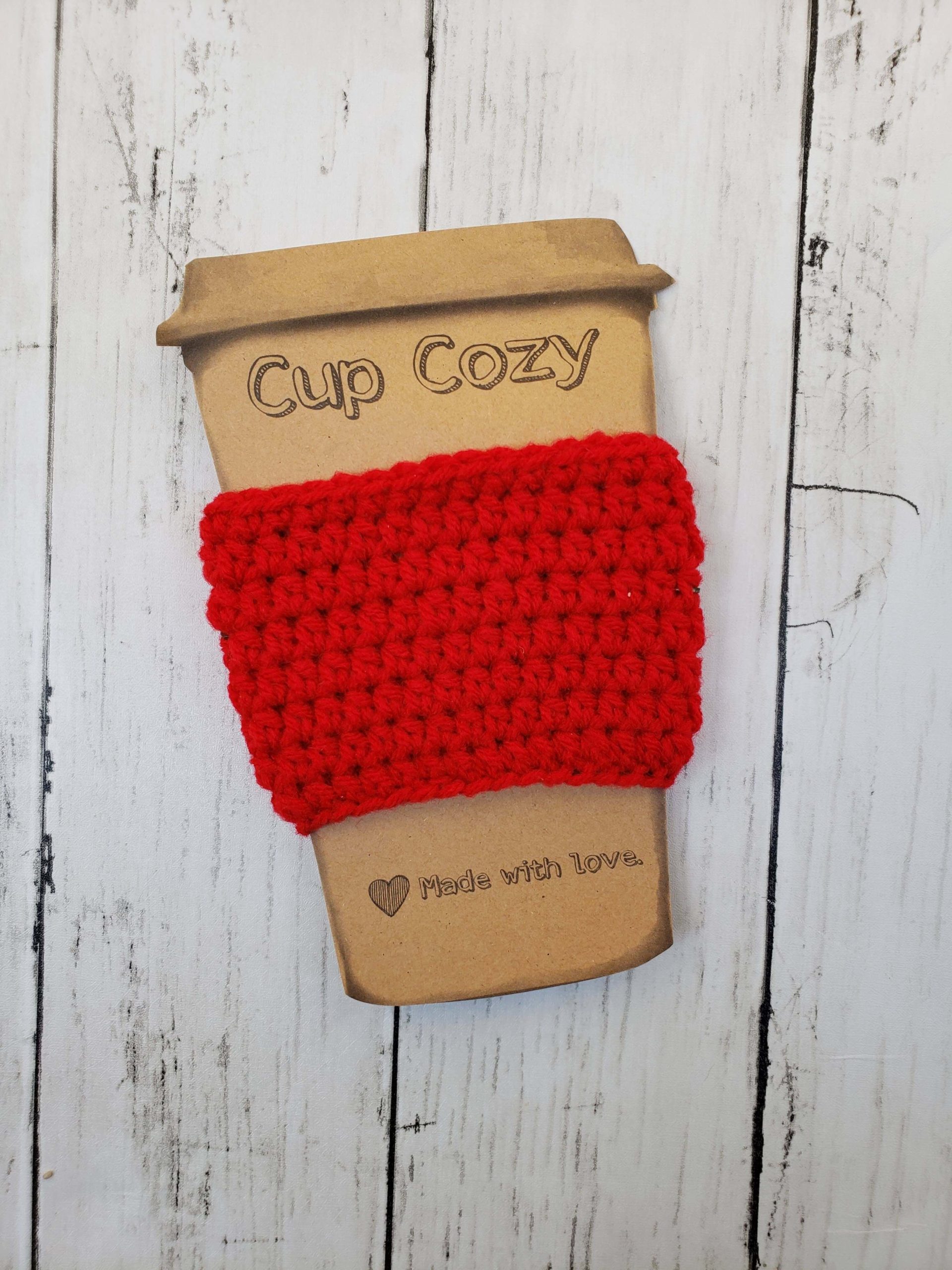 Coffee Cup Cozy - Red