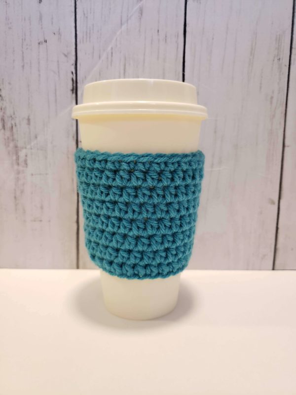 Coffee Cup Cozy in Teal