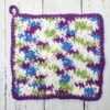 farmhouse dishcloth purple multicolored