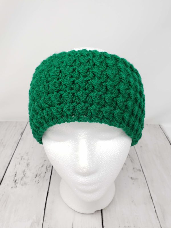 Messy Bun Ear Warmer - Green