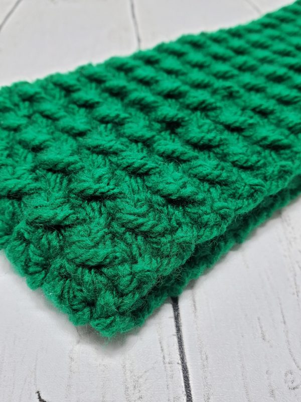 Messy Bun Ear Warmer - Green