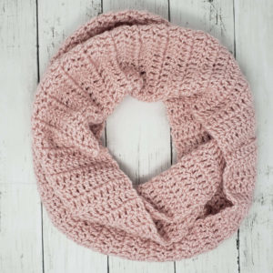 Pink infinity scarf