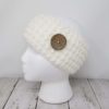 Messy Bun Ear Warmer with Button