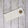 Messy Bun Ear Warmer with Button