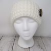 Messy bun ear warmer with button