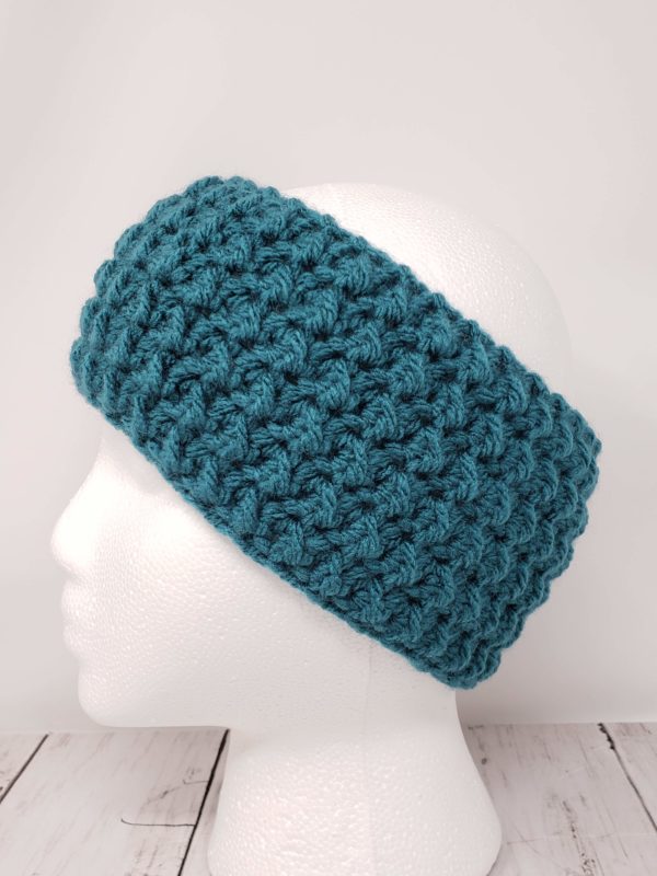 Messy Bun Ear Warmer - Deep Teal