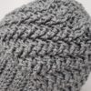 Raised Diagonal Slouch - Grey