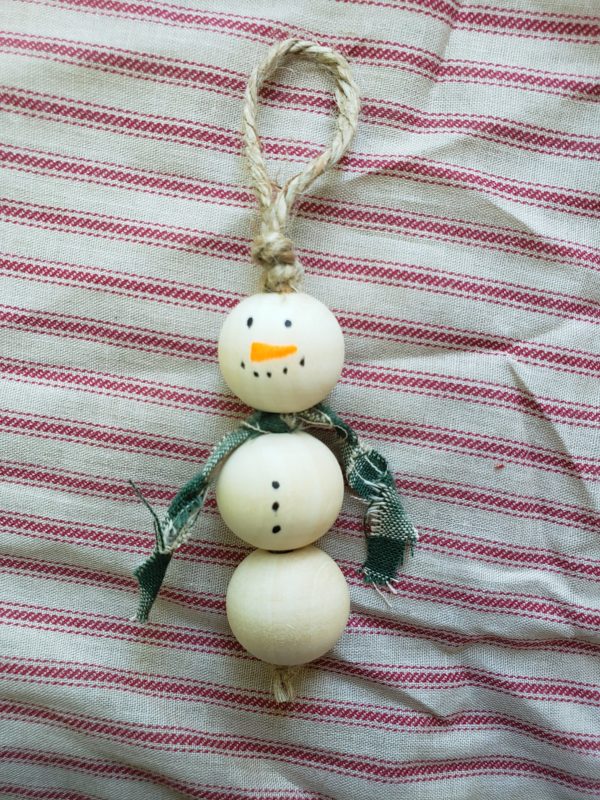 Snowman with Green Scarf