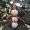 Snowman with Red Scarf