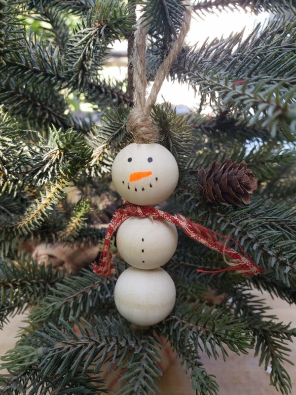 Snowman with Red Scarf