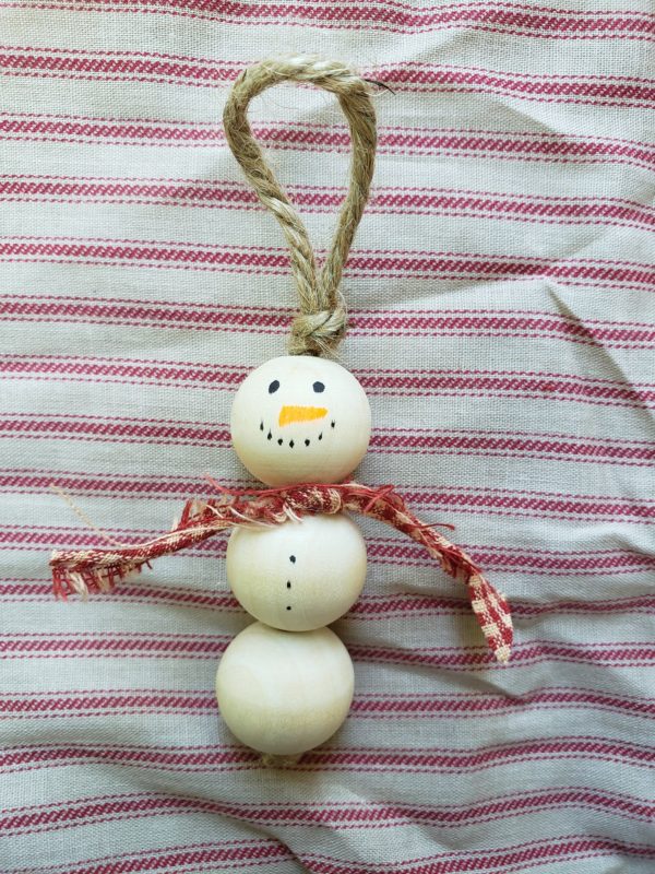 Snowman with Red Scarf