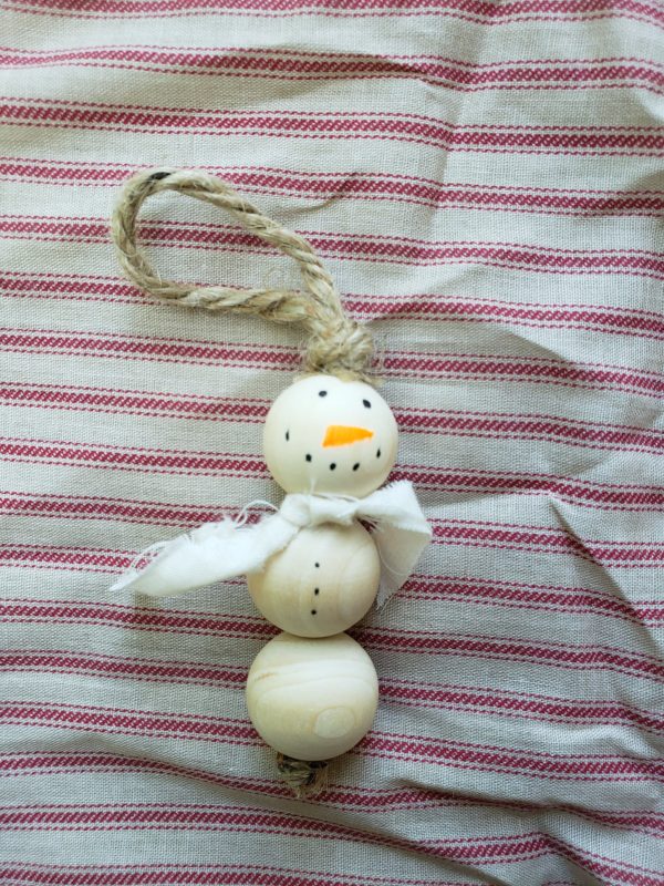 Snowman with White Scarf