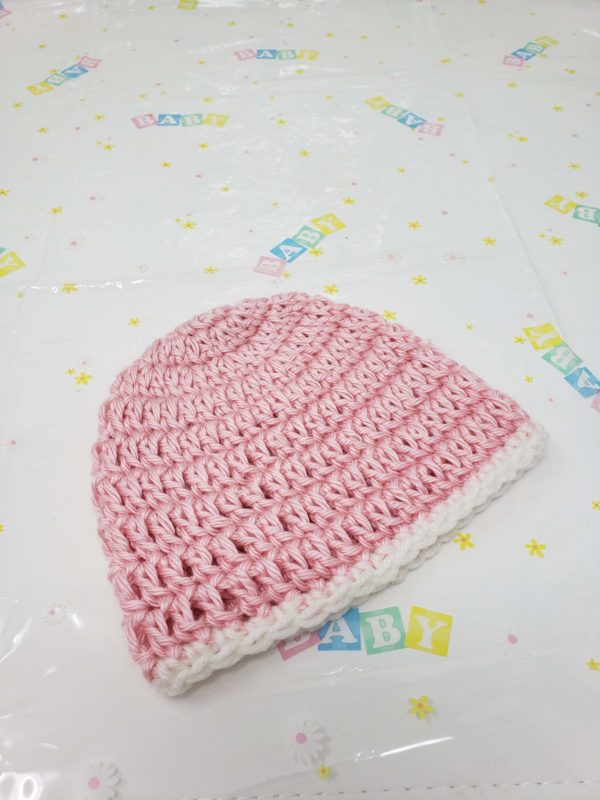 Pink newborn hat